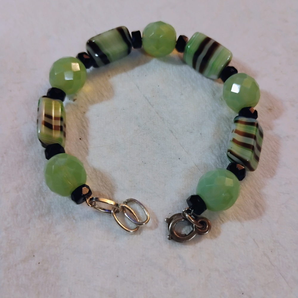 Green Beaded Bracelet
